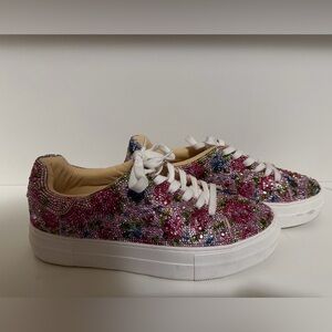 Betsey Johnson Sparkling Multicolor Sneakers
